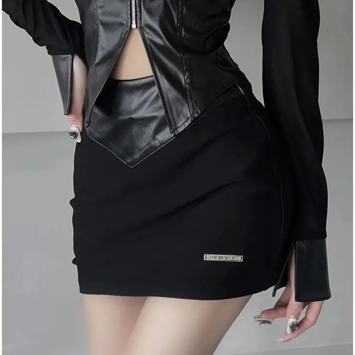 Variant image for Dam Stenuppsättning Asymmetrisk Monokrom Polyester-3