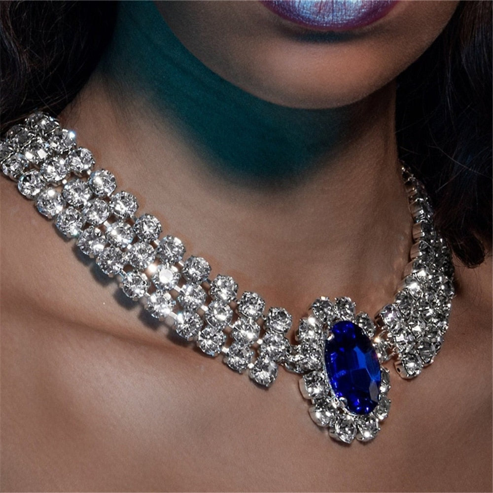 Flickors Choker Halsband Koppar med Strassdetaljer 6