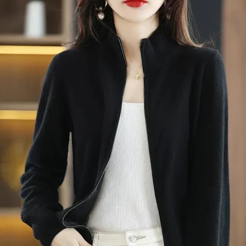 Variant image for Damjacka Figurformande Snitt Stickad Kvalitet-25