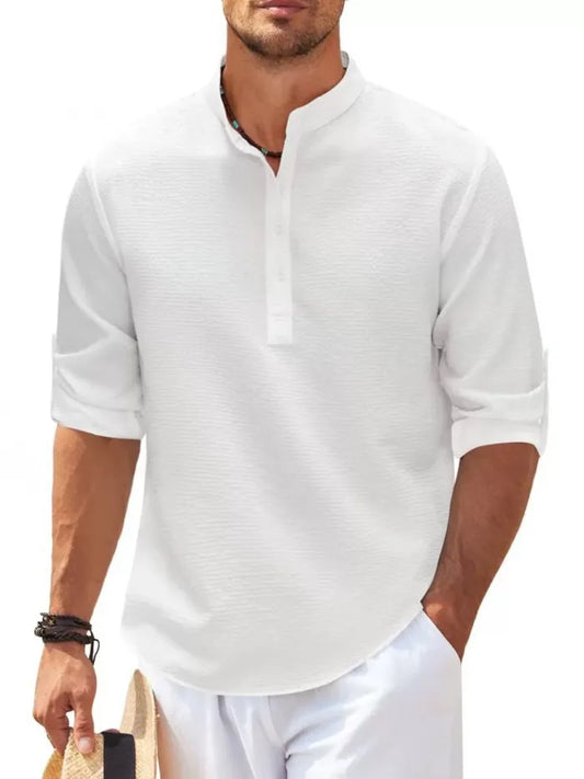 Herrblus Elegant Design Bomull Polyester-1