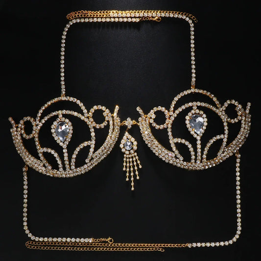 Kvinnors Hjärtkroppsmycken Koppar med Rhinestone Detaljer-1