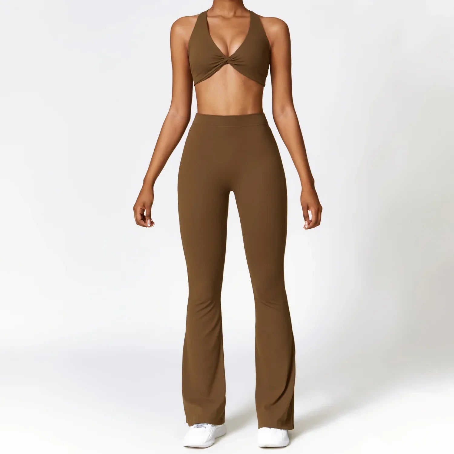 Variant image for Dam Byxor Med Resår I Midjan Snygga Andningsbara Nylon Spandex-17