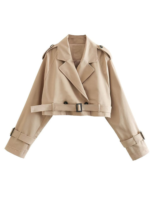 Trenchcoat Dam Ăverdimensionerad med BĂ€lte Polyester 1
