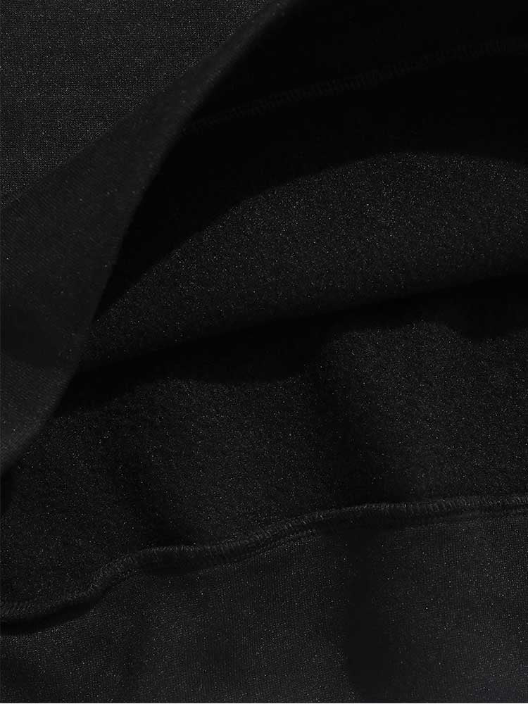 Herr Sweatshirt Halv Dragkedja Modern Passform Mjukt Material-5