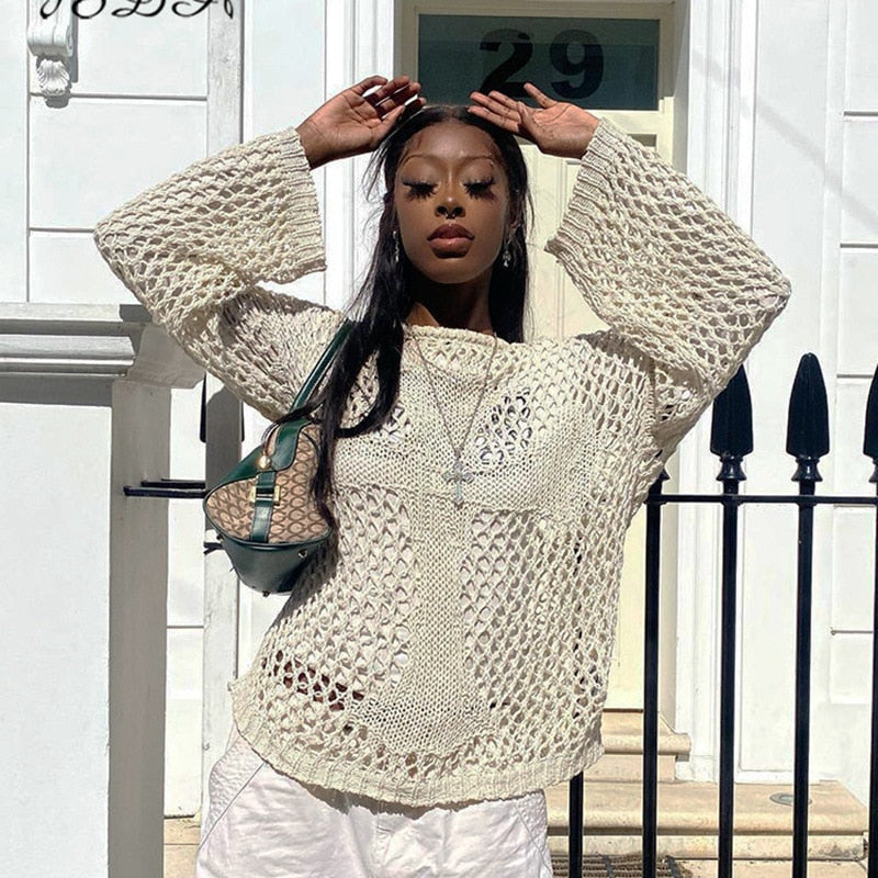 Variant image for Dam Topp Långärmad Lätt Polyester Löst Sittande-25