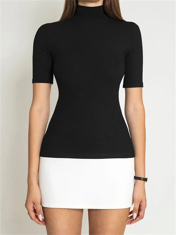 Dam Miniklänning Avslappnad Polyester Korta Ärmar-5