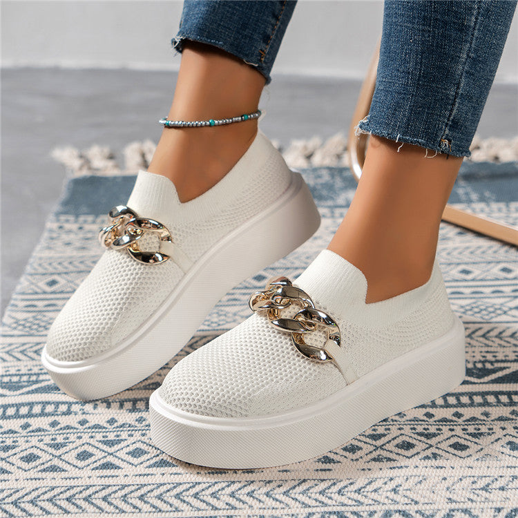 Variant image for Dam Sportskor Trendiga Syntetiska Sneakers med Bekväm Sula-11