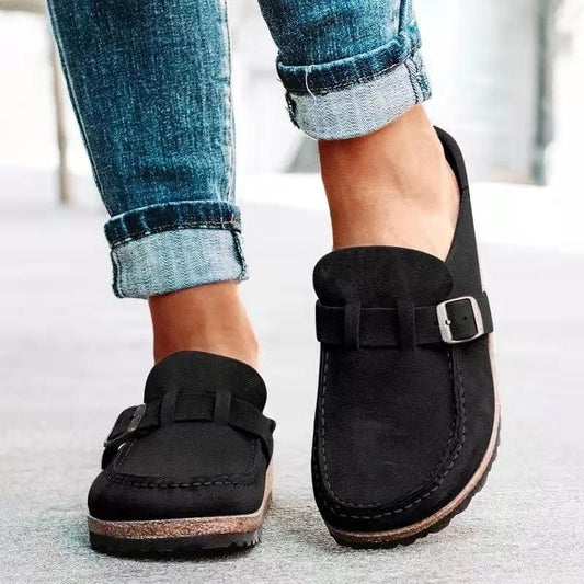 Kvinnors Sandaler Justerbar Rem LĂ€der-1