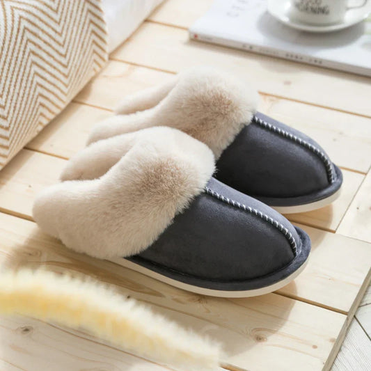 Dam Tofflor Fodrat Material Mysiga Slip-On Design-1