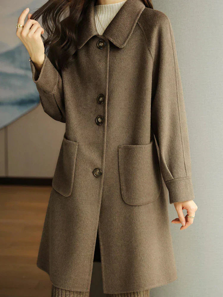 Lång Vinterjacka Dam i Polyester med Tidlös Design – Elegant och Bekväm för Kalla Dagar 2