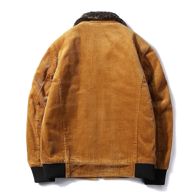 Herr Vinterjacka Klassisk Design Vattentåligt Material-2
