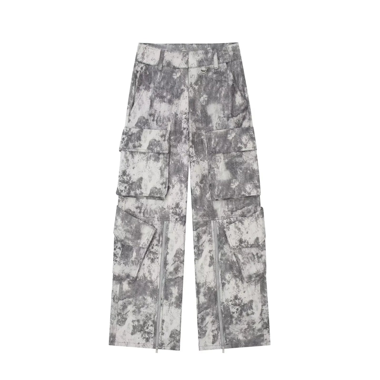 Snygga Byxor Dam Hög Midja Loose Fit Polyester-1