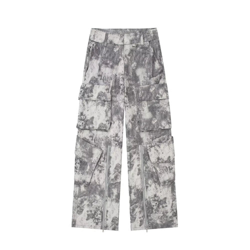 Snygga Byxor Dam Hög Midja Loose Fit Polyester-1