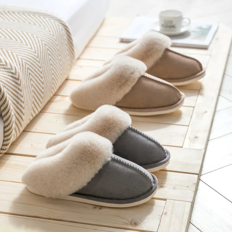 Dam Tofflor Fodrat Material Mysiga Slip-On Design-2