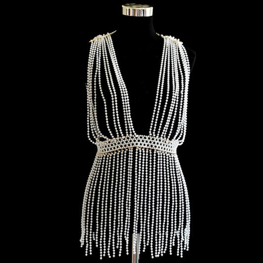Kvinnors Halsband i KonstpÀrlor Elegant Kroppsmycke-1