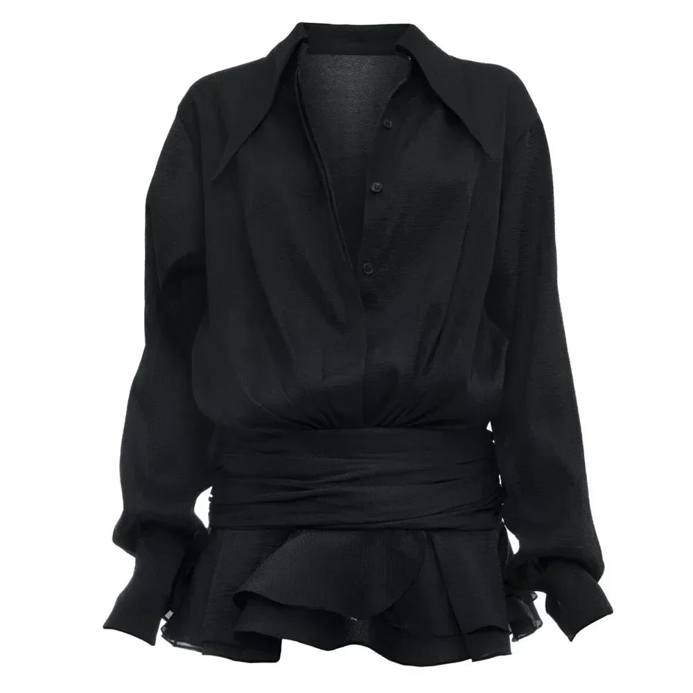 Dam Miniklänning Figurbetonad V-ringning Polyester Spandex-1