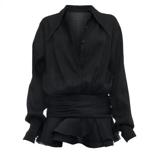 Dam Miniklänning Figurbetonad V-ringning Polyester Spandex-1