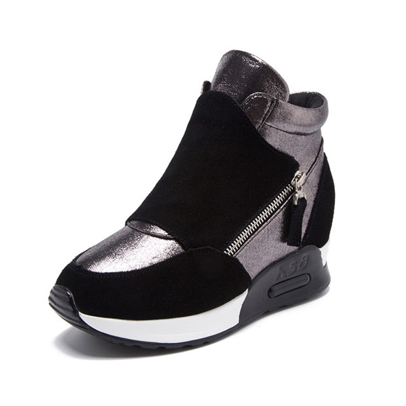 Variant image for Kvinnor Kilsneakers Modern Design Nötkött Velor-1