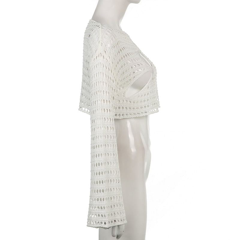 Dam Topp Långärmad Lätt Polyester Löst Sittande-4