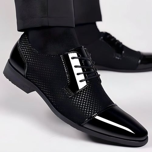 Mäns Oxfords Snörskor Veganläder-1
