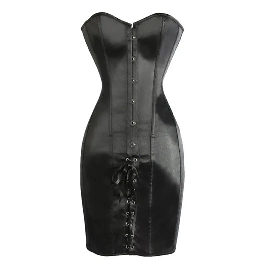 Svart Miniklänning för Kvinnor med Monokrom Design av Spandex och Polyester – Kort Klänningslängd, Perfekt för Fester 1