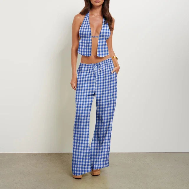 Variant image for Dam Byxset Ärmlös Design Bomullspolyester-15