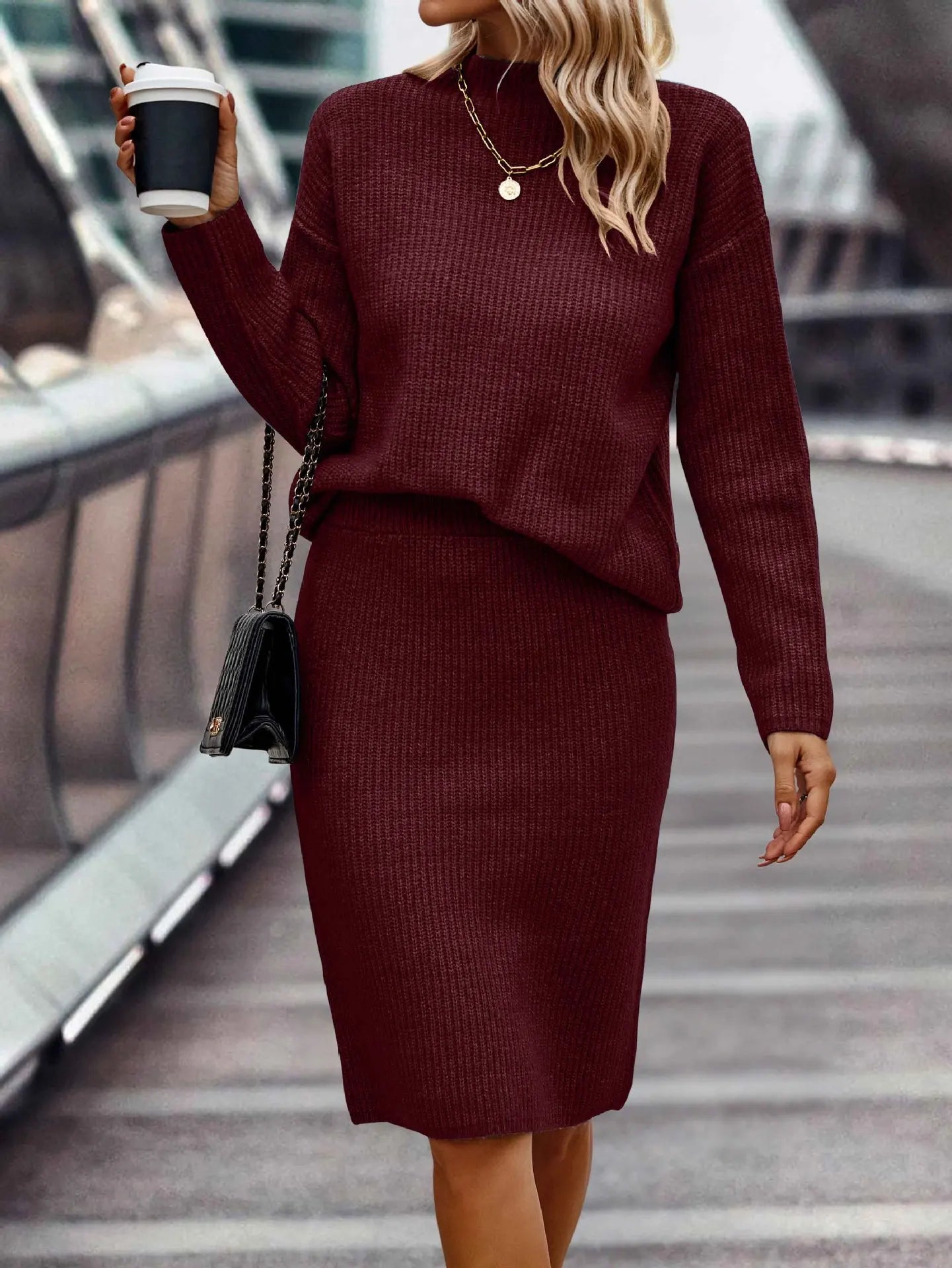 Variant image for Dam Lång Kjol Modern Linne Elegant Design-22