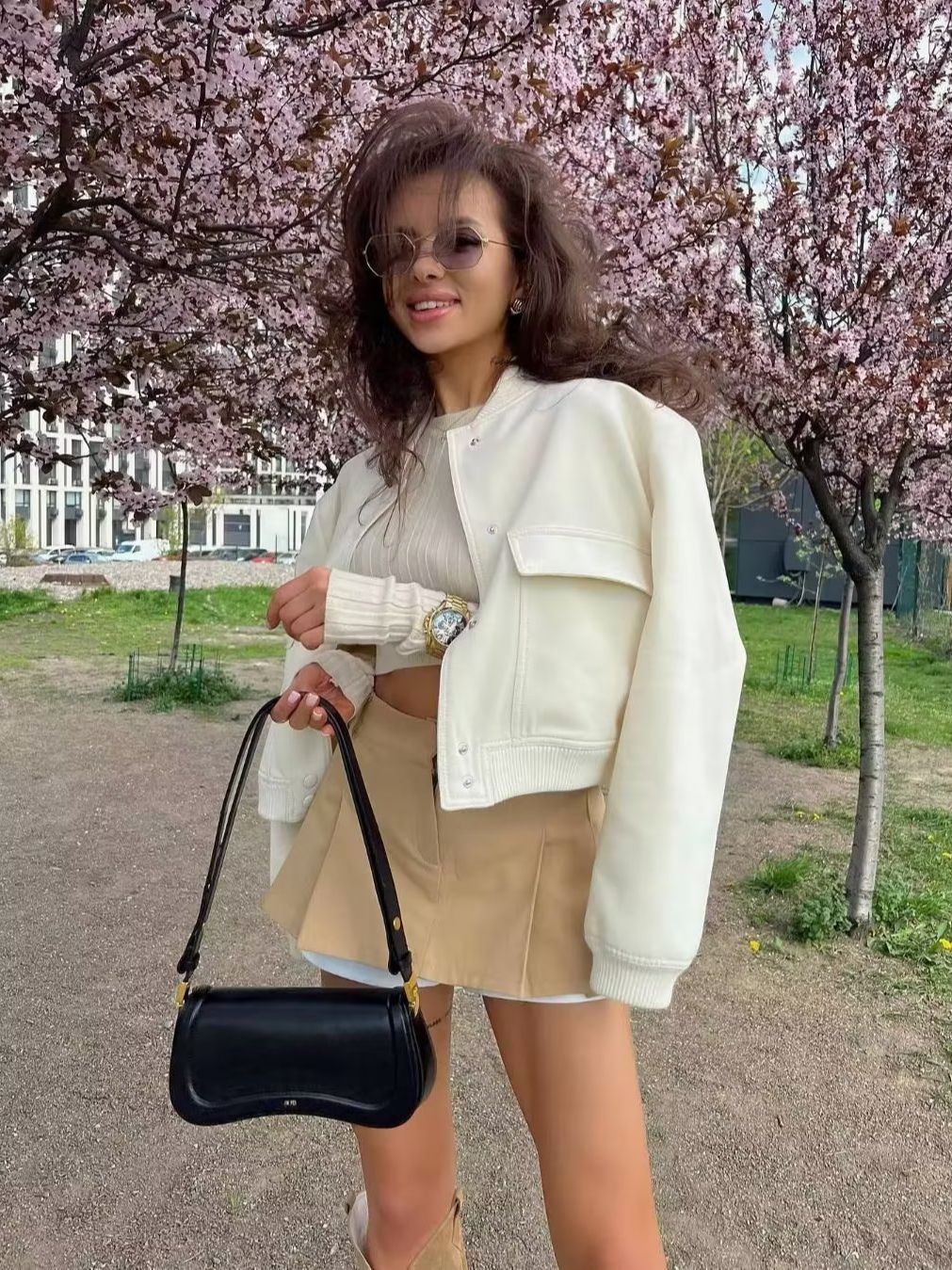 Damjacka Bomber Elegant Design Polyester-3