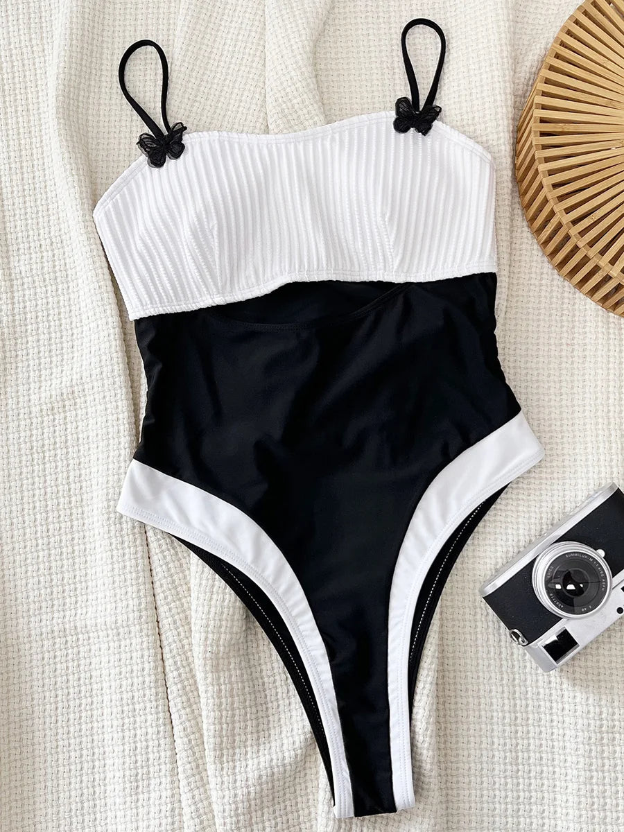 Dam Monokini Lappad Design Polyester Spandex-1