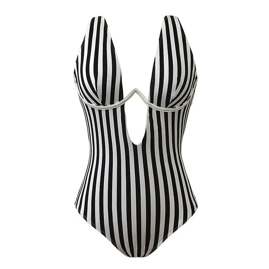 BaddrÀkt Dam Enkel Design Polyester Monokini-1