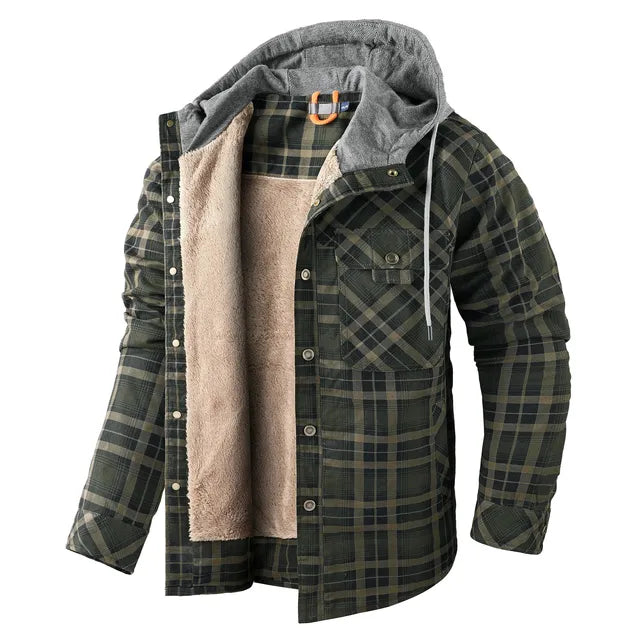 Variant image for Unisex Rutiga Skjortajacka Hållbar Tyg för Hösten-31