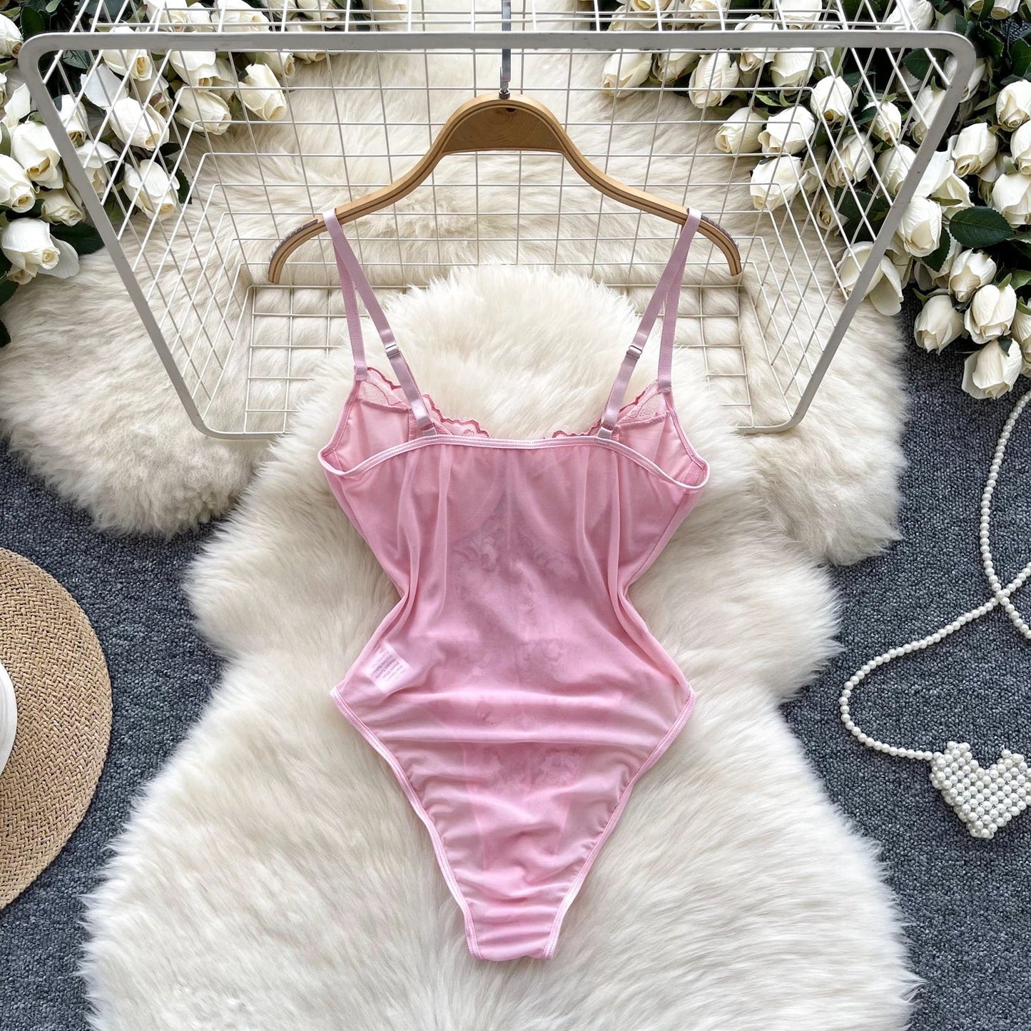Dam Bodysuit Imponerande Design Polyester-2