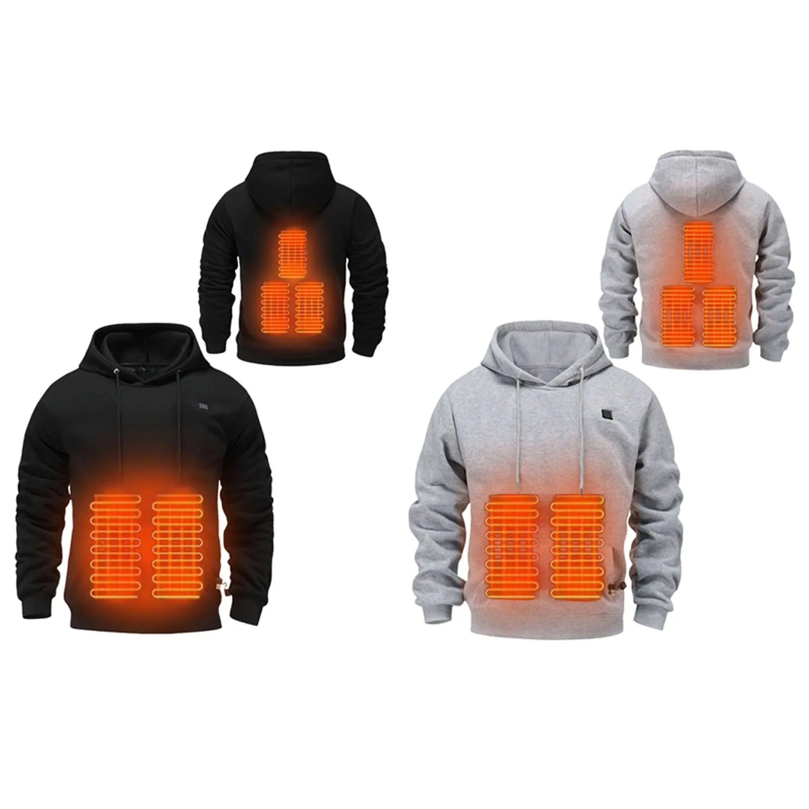 Hoodie Herr med USB-Uppvärmning Polyester för Kalla Vinterdagar 2