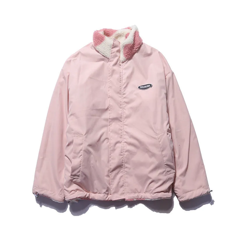 Vinterjacka Dam Vändbar Polyester Elegant och Varm-2