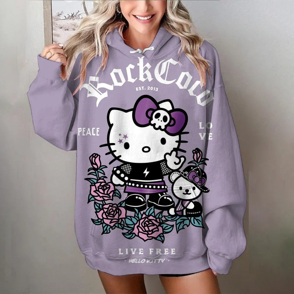 Variant image for Lång Hoodie Dam Mysig Design Högkvalitativt Material-71