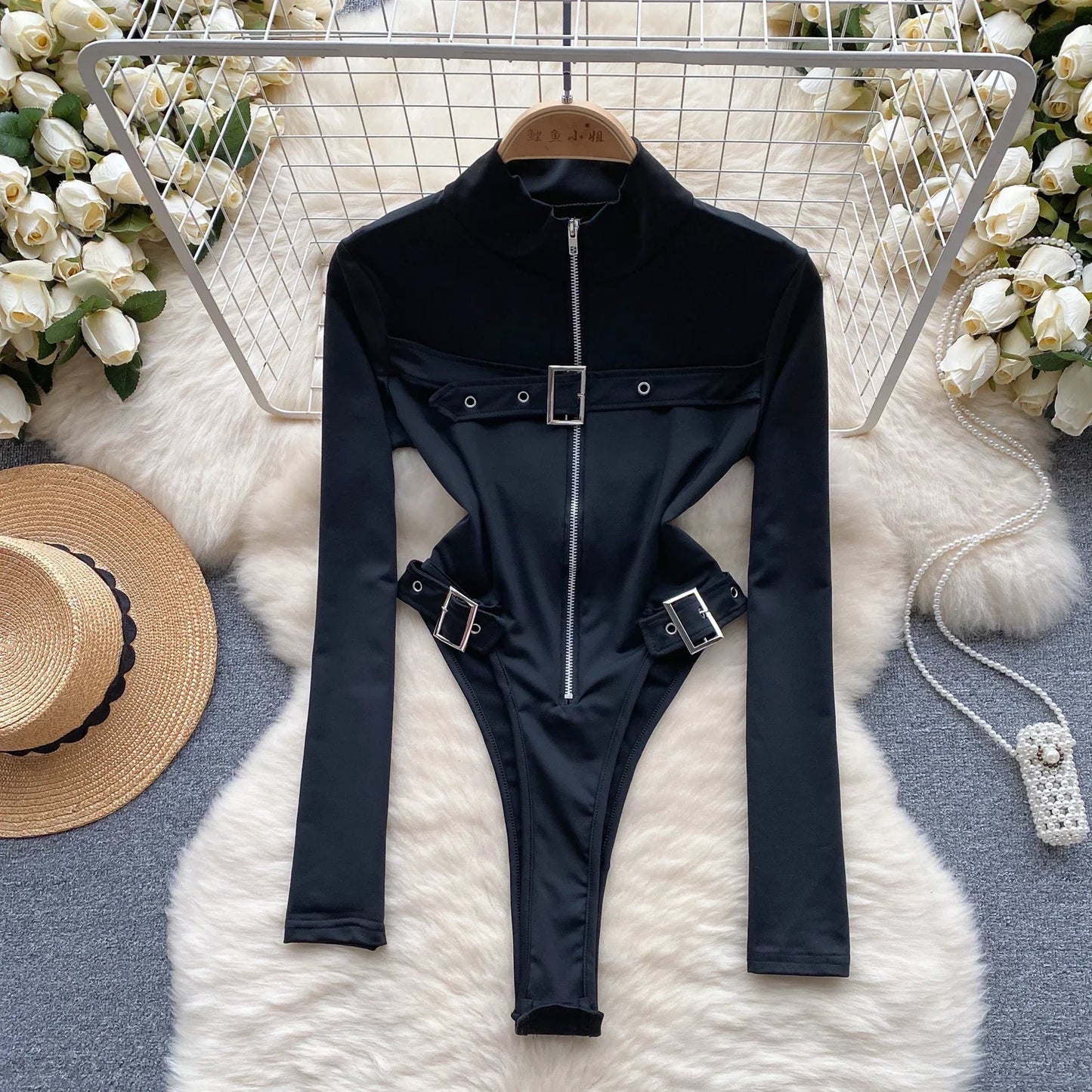 Variant image for Dam Bodysuit Mjuk Polyester Smickrande Silhuett-1