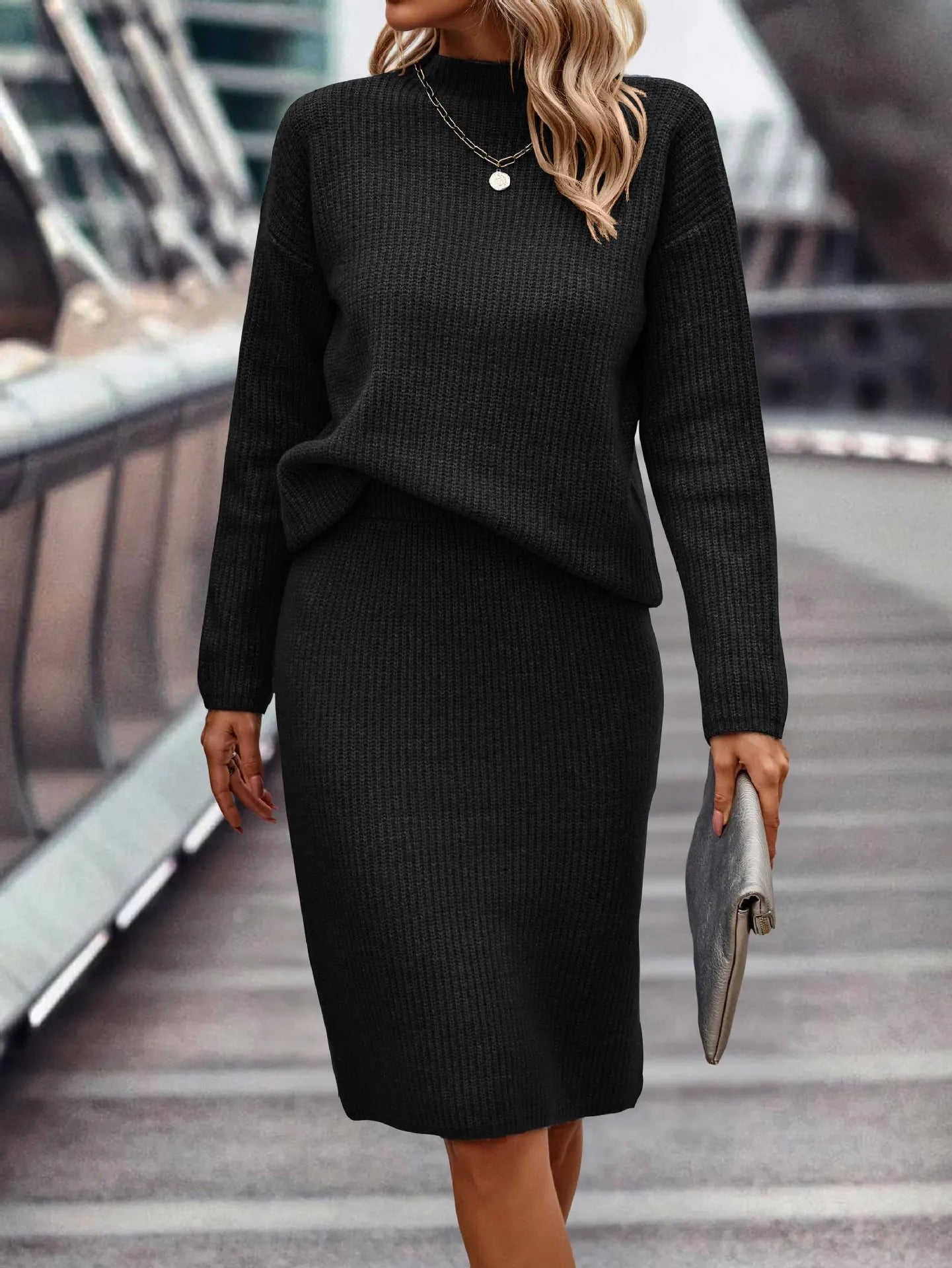 Variant image for Dam Lång Kjol Modern Linne Elegant Design-1