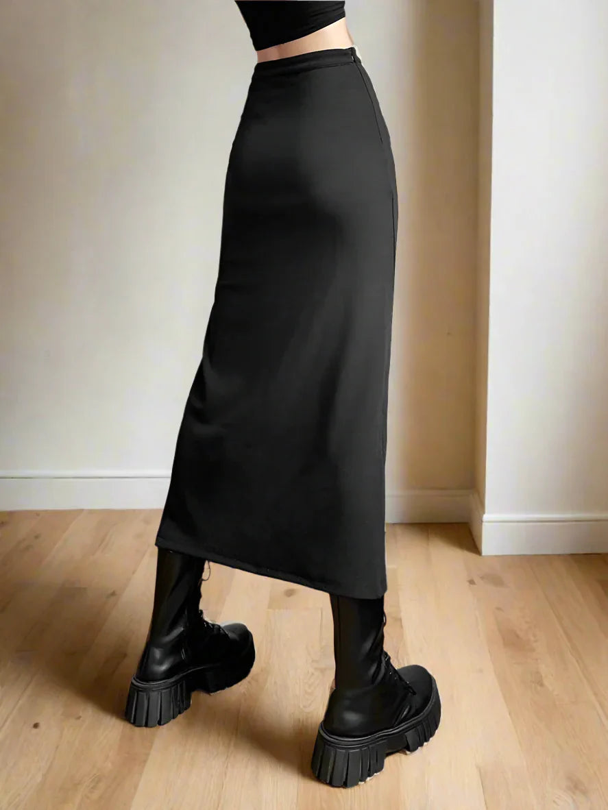 Flickor Midi Rock Power Glow Polyester Spandex-4
