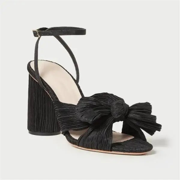 Dam Sandaler Öppen Design PU med Gummisula för Komfort-6