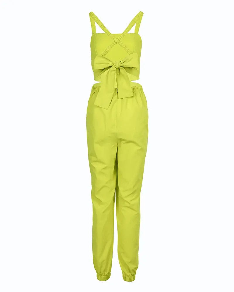 Dam Jumpsuit med Blommönster, Spaghetti Band, Fyrkantig Halsringning, Figurformande Passform i Polyester och Spandex 3