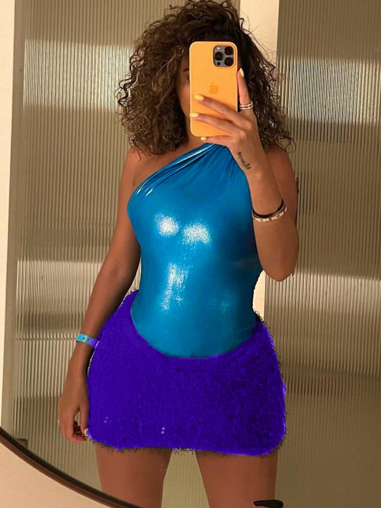 Kvinnors Aftonklänning Två-delad med Minikjol Högkvalitativt Material 8