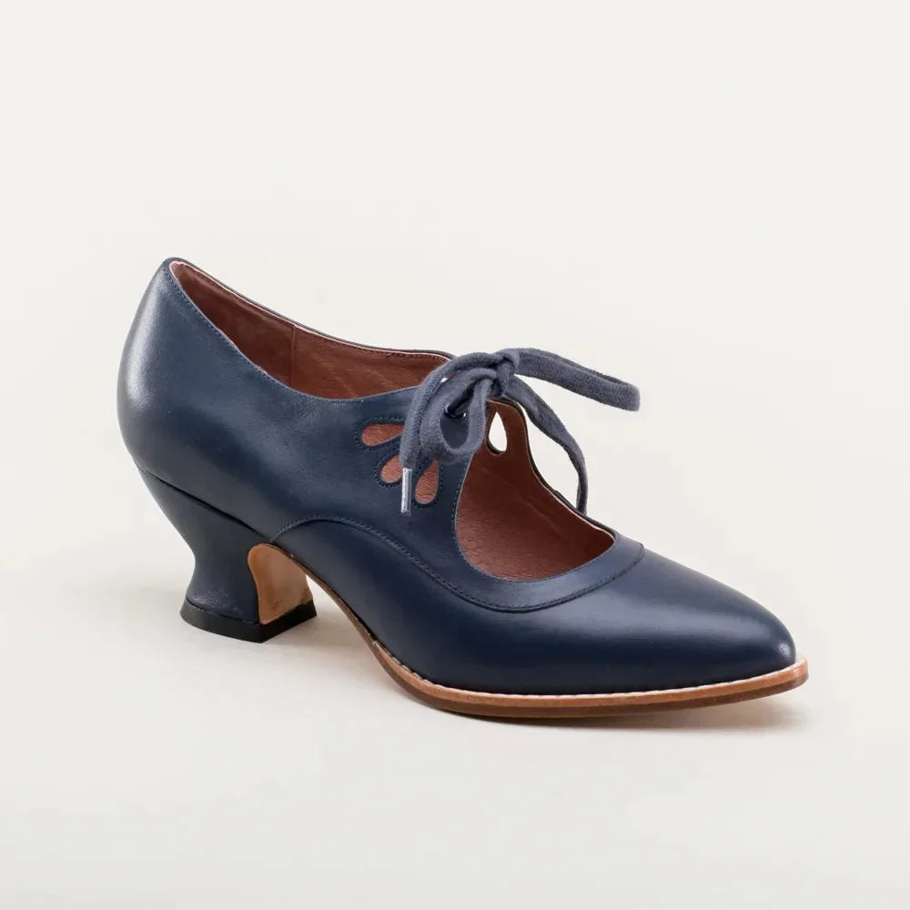 Variant image for Dam Skor Spetsig Tå Medelhög Häl PU-material Elegant Komfort-19