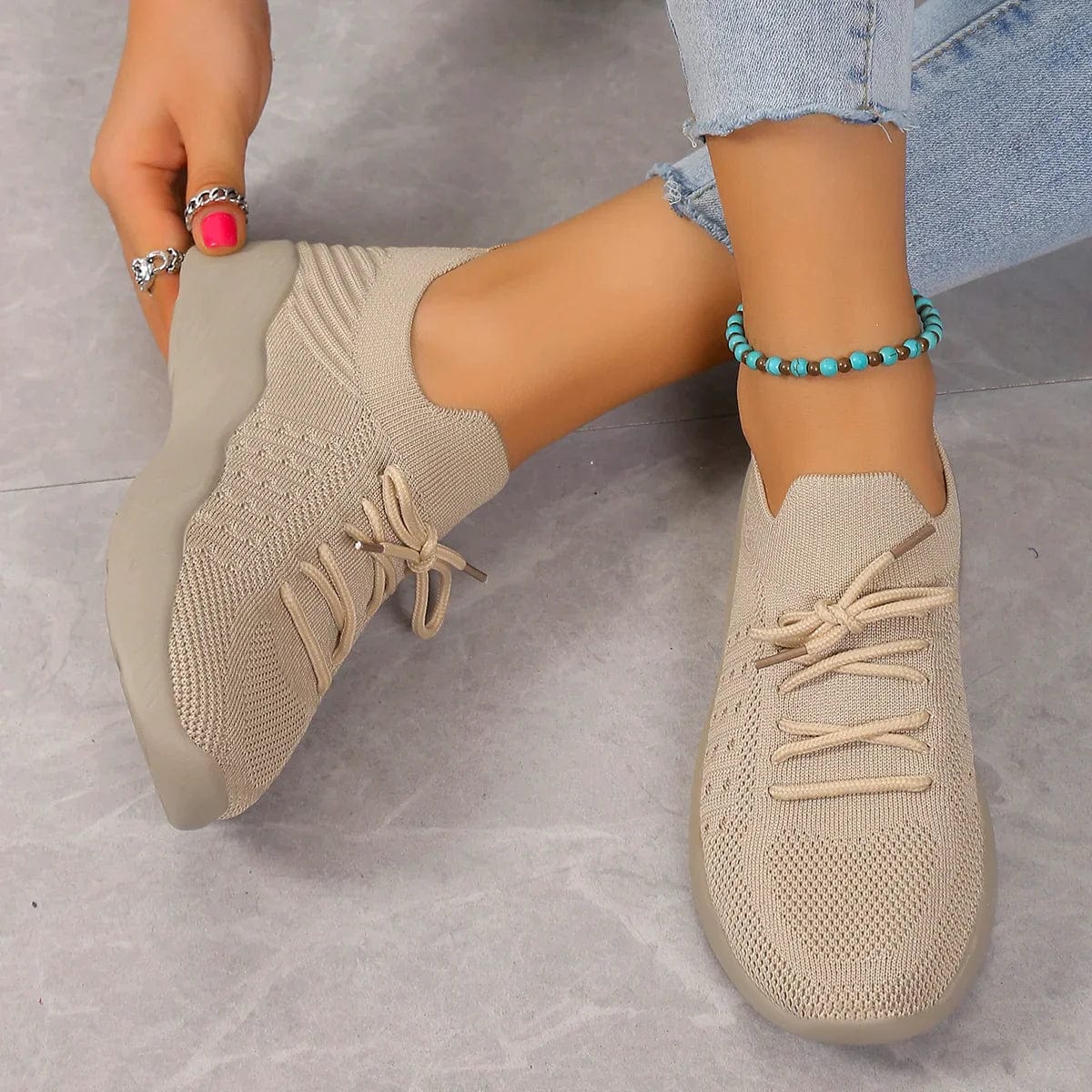 Herrskor Ortopediska Sneakers Lätta Material-3