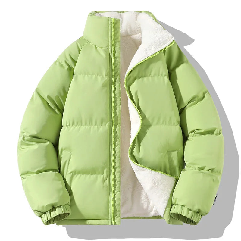 Damjacka Softshell Pufferjacka Trendig Design Polyester Fleece-5