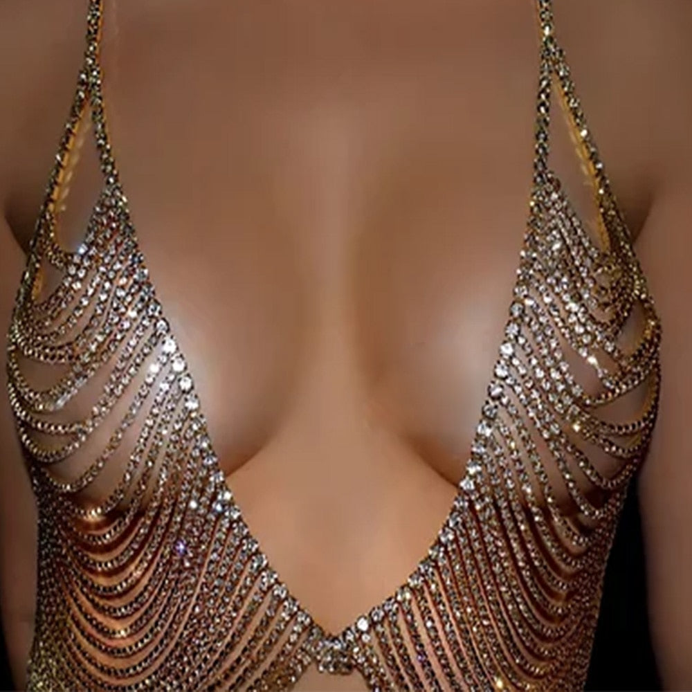 Kvinnors Kroppsmycken Elegant Koppar med Strass-1