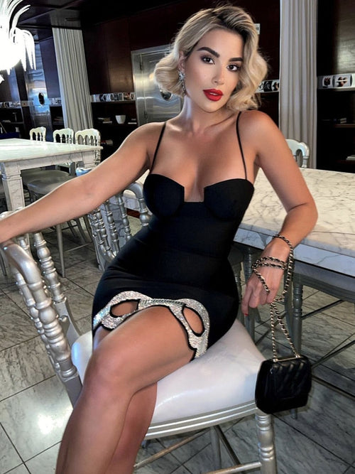 Kvinnors Miniklänning Spets Tyll Ärmös-1