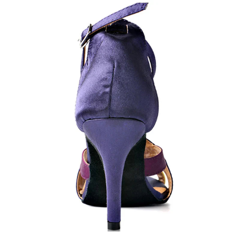 Dam Stövlar Båtstil Silkesatin och Bomull med LACE-UP System-3