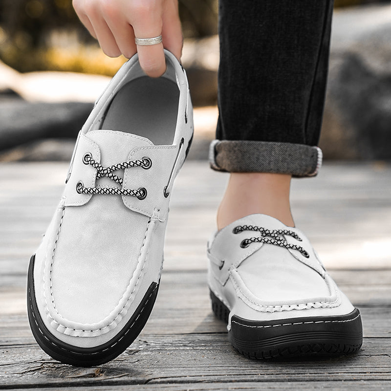 Herr Mockasiner i Mocka med Lätt Slip-On Design-5