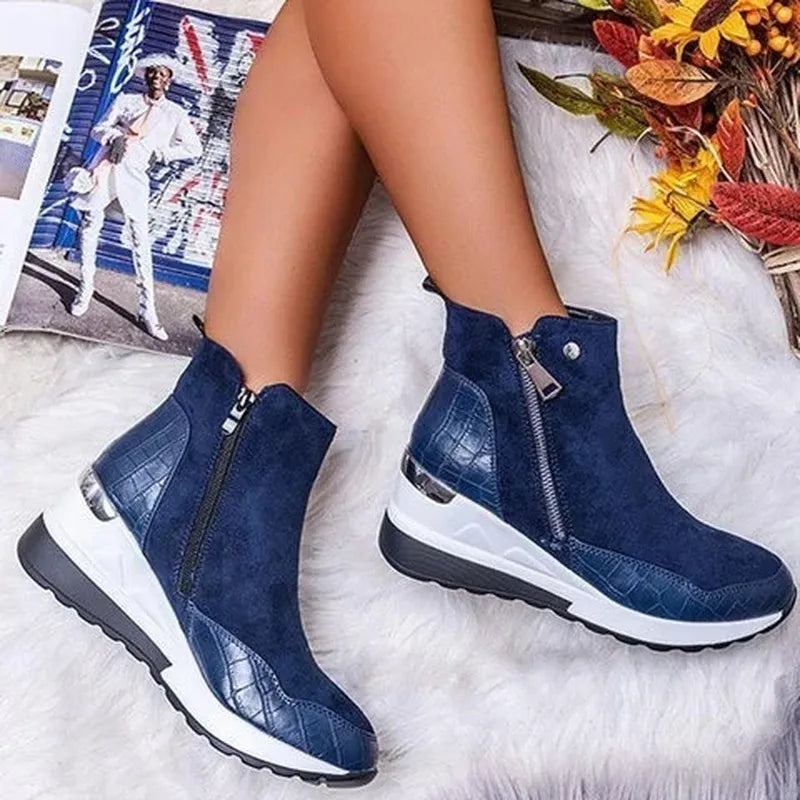 Kvinnors Sneakers Trendig Design Andningsbart Syntetmaterial-3