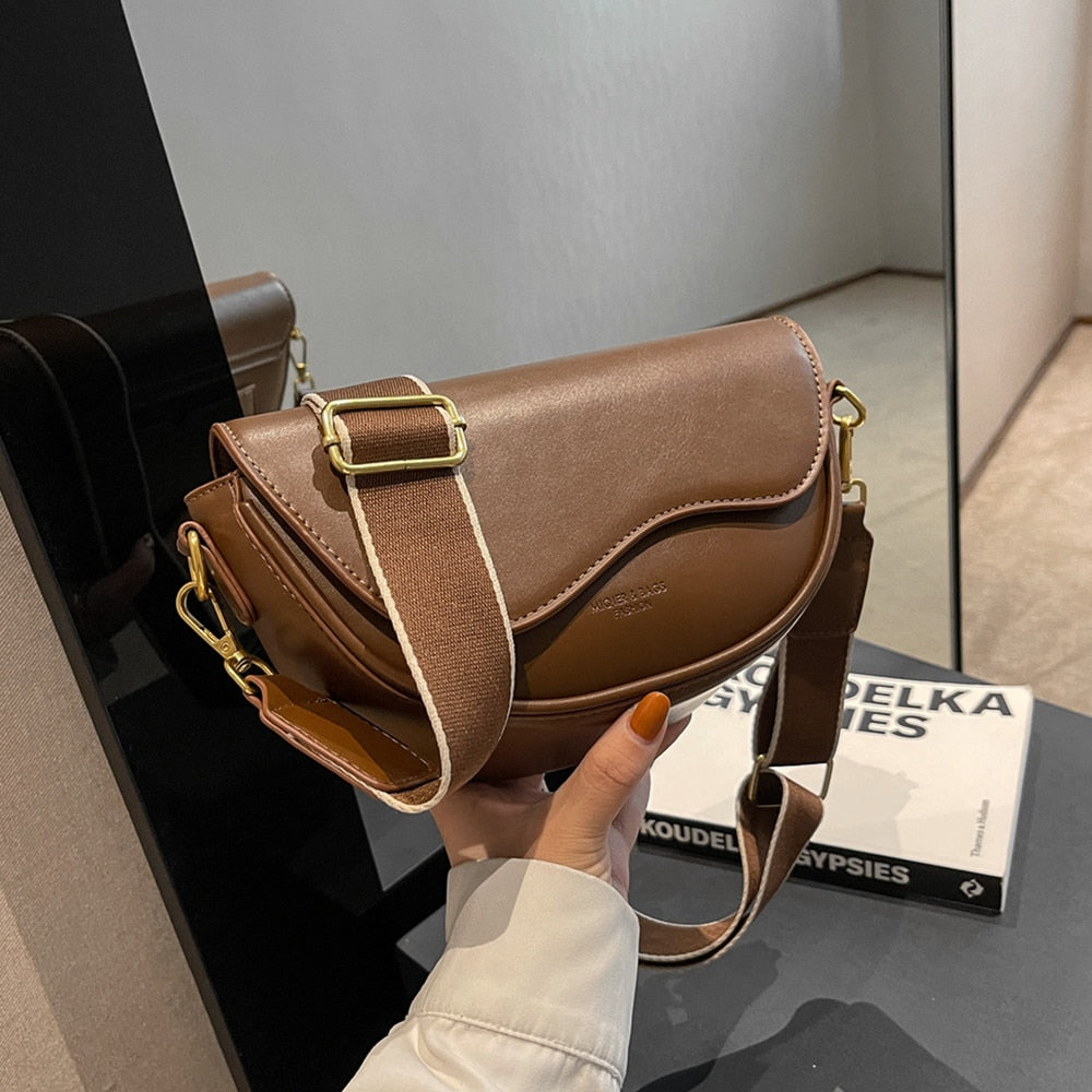 Damväska i Syntetläder med Avtagbar Rem – Vintage Design, Flera Förvaringsfack, Elegant Axelväska för Kvällsevenemang 3